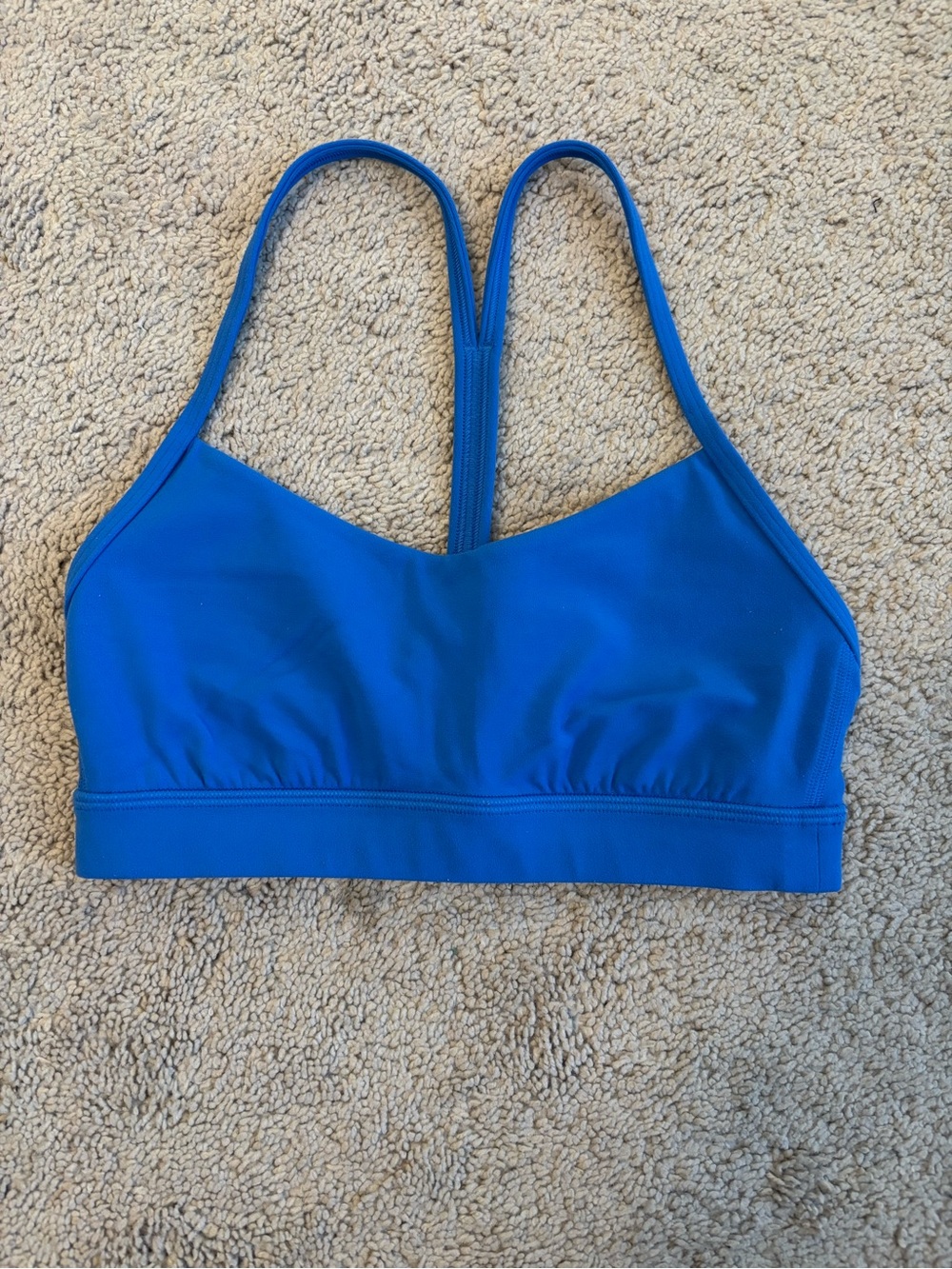 lululemon athletica Pipe Dream Blue Thin-Strap Sports Bralette, Women’s size 4